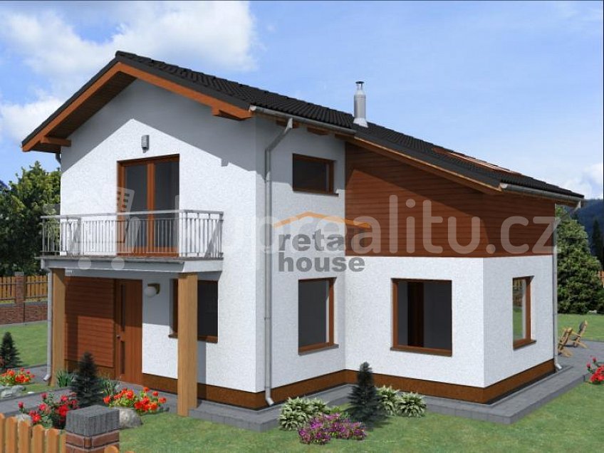 Prodej  projektu  domu na klíč 101 m^2 Děčín 