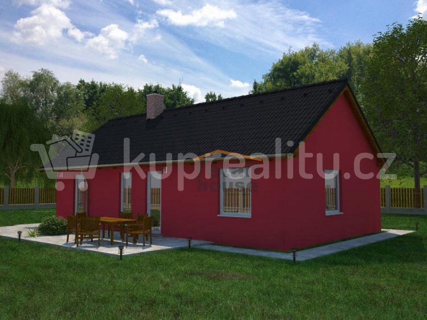 Prodej  projektu  bungalovu 70 m^2 Chýnov 
