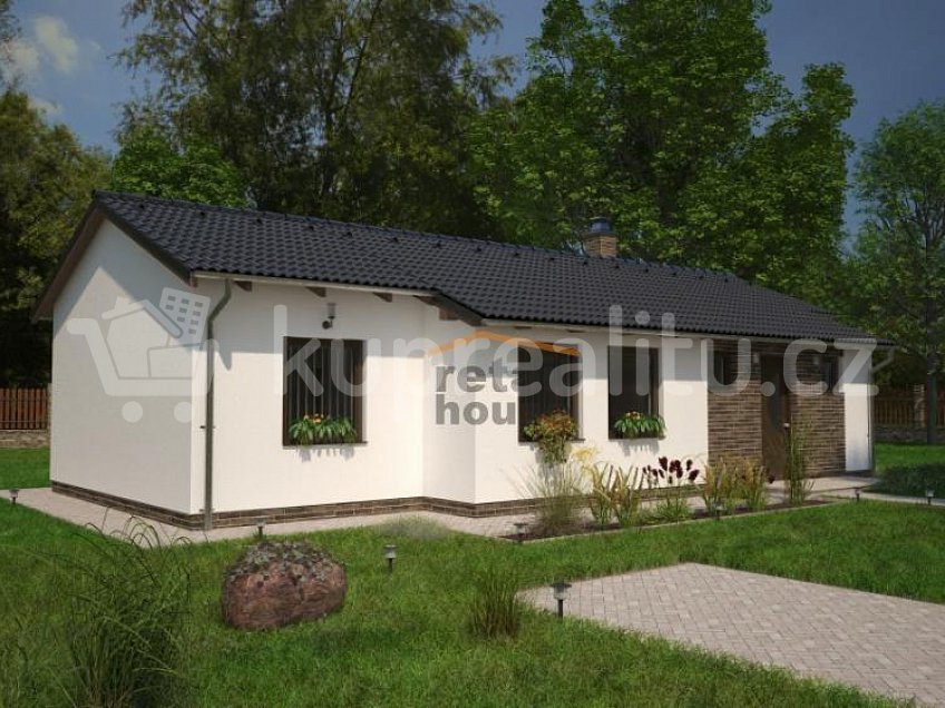 Prodej  projektu  bungalovu 85 m^2 Nový Jáchymov 