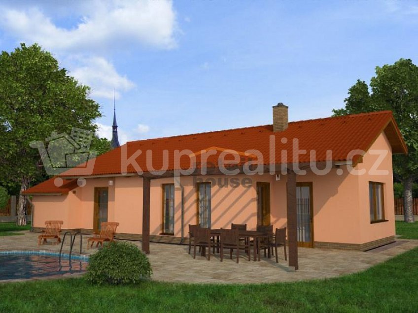 Prodej  projektu  bungalovu 75 m^2 Vodňany 