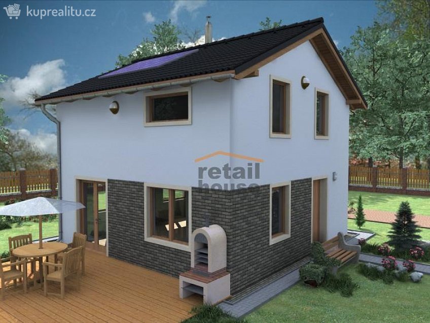 Prodej  projektu  domu na klíč 92 m^2 Černá u Bohdanče 