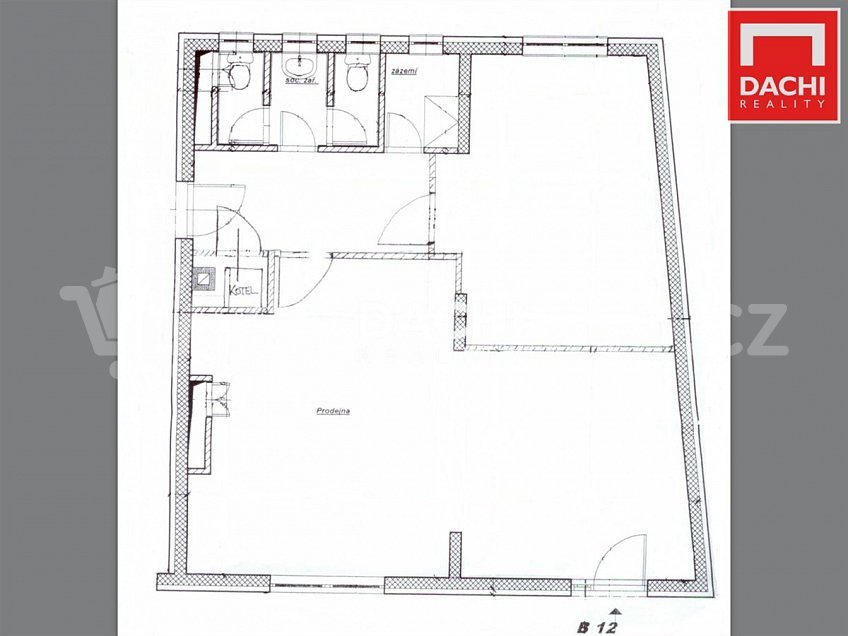 Pronájem  komerční reality 55 m^2 Uhelná, Olomouc 77900