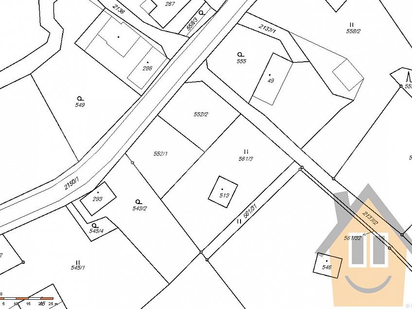 Prodej  stavebního pozemku 1085 m^2 Oldřichov v Hájích 46331