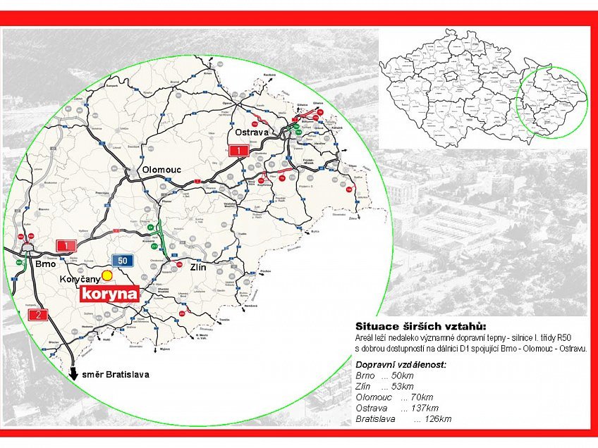 Pronájem  výrobních prostor 47980 m^2 Masarykova, 260, Koryčany 76805