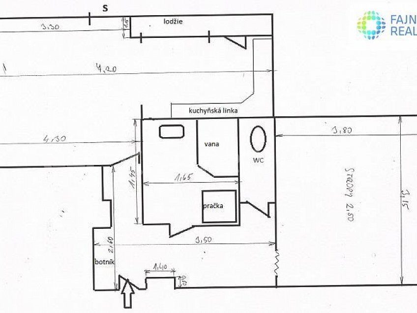 Prodej bytu 2+1 53 m^2 Týnec nad Sázavou 25741