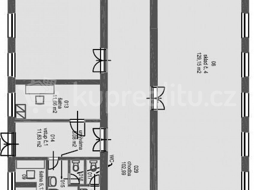 Prodej  komerční reality 406 m^2 Postoloprtská 2685, Louny 44001