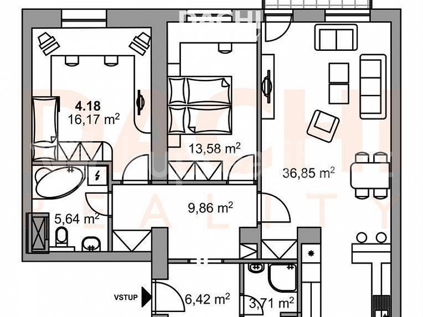 Prodej bytu 3+kk 92 m^2 Fanderlíkova 5/4600, Prostějov 79601