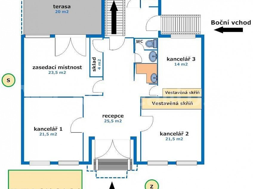 Prodej  kanceláře 250 m^2 Hradec Králové Česká republika