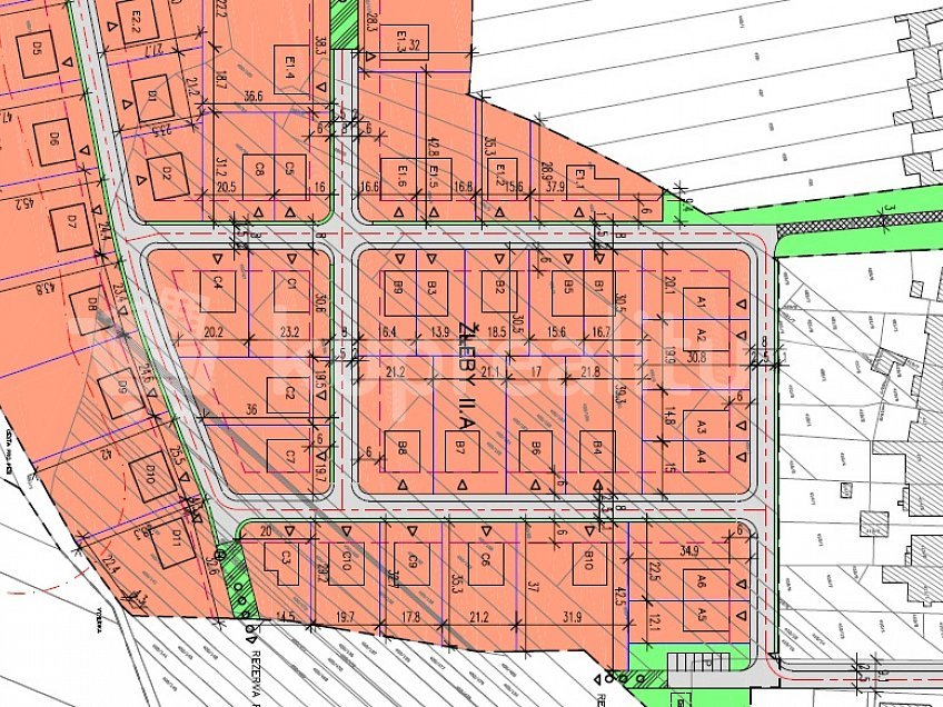 Prodej  stavebního pozemku 992 m^2 Střelice u Brna 66447