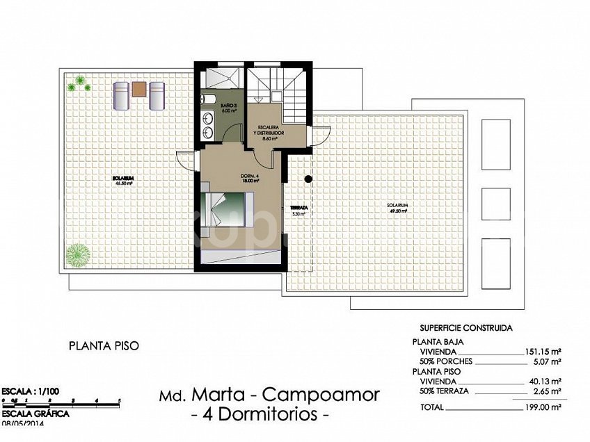 Prodej  vily 160 m^2 Orihuela-Costa 