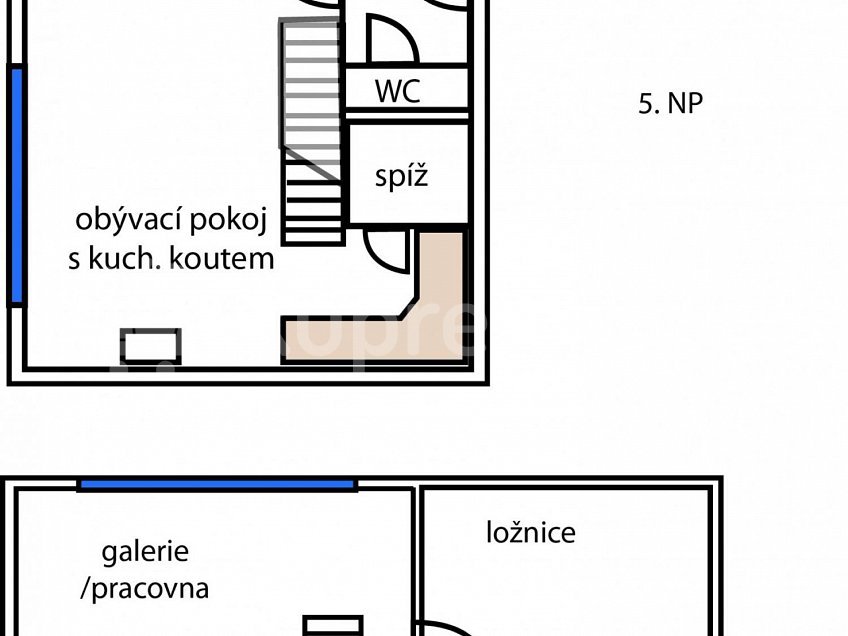 Prodej bytu 3+kk 96 m^2 Beníškové, Praha 