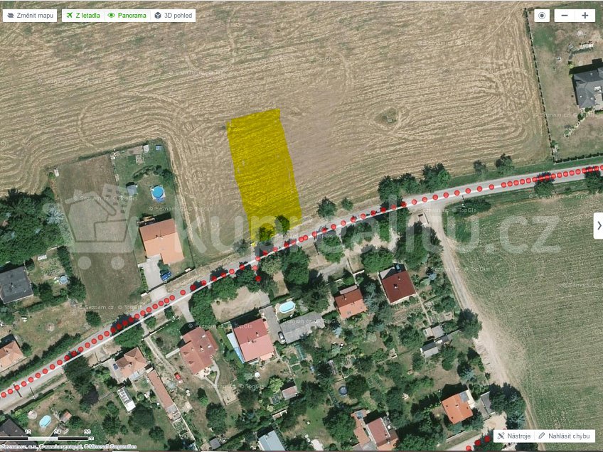 Prodej  stavebního pozemku 1318 m^2 Makotřasy, Makotřasy 27354