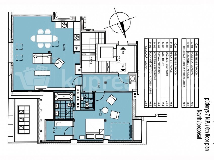 Prodej bytu 2+kk 87 m^2 Kozí, Praha 