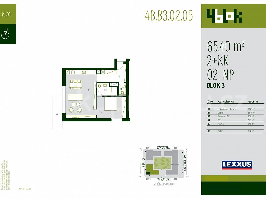 Prodej bytu 2+kk 65 m^2 Vršovická, Praha 