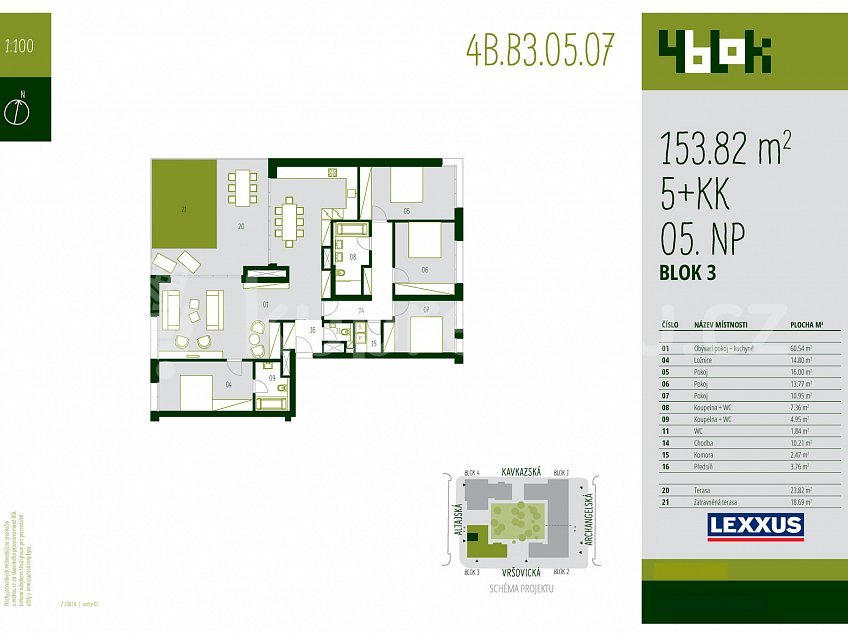 Prodej bytu 5+kk 154 m^2 Vršovická, Praha 