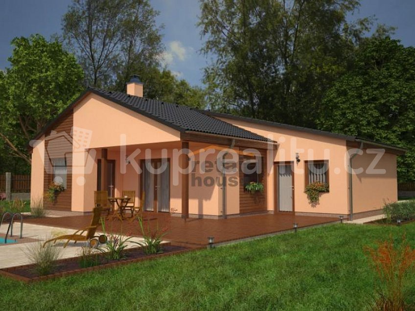 Prodej  projektu  domu na klíč 94 m^2 Moravské Budějovice 