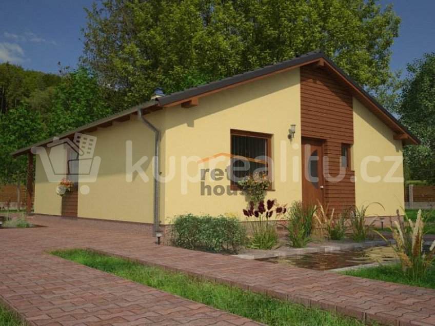 Prodej  projektu  rodinného domu 77 m^2 Bukovice 79001