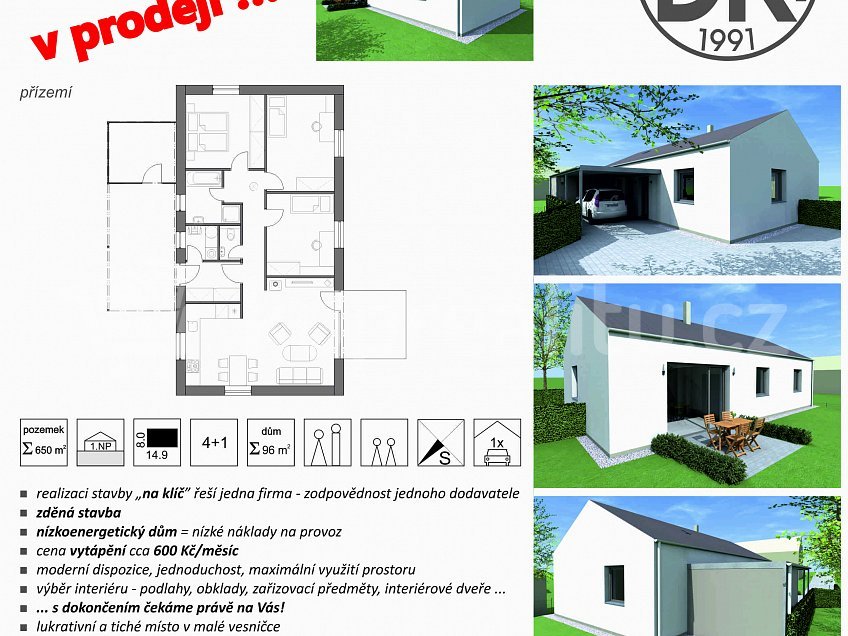 Prodej  rodinného domu 96 m^2 Jasanová, Štěpánkovice 74728