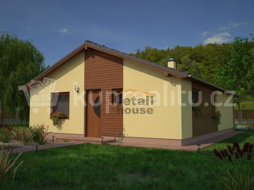 Prodej  projektu  bungalovu 77 m^2 Ostrov u Stříbra 