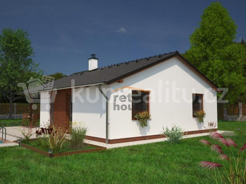 Prodej  projektu  bungalovu 67 m^2 Hradešín 
