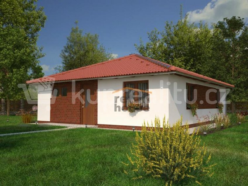 Prodej  projektu  bungalovu 78 m^2 Starý Mateřov 