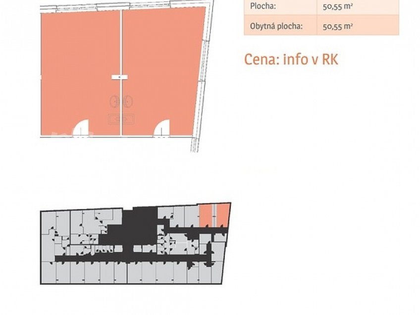 Prodej  kanceláře 51 m^2 Wolkerova 1, Olomouc - Nová Ulice 