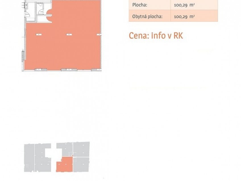 Prodej  obchodních prostor 102 m^2 Wolkerova 1, Olomouc - Nová Ulice 