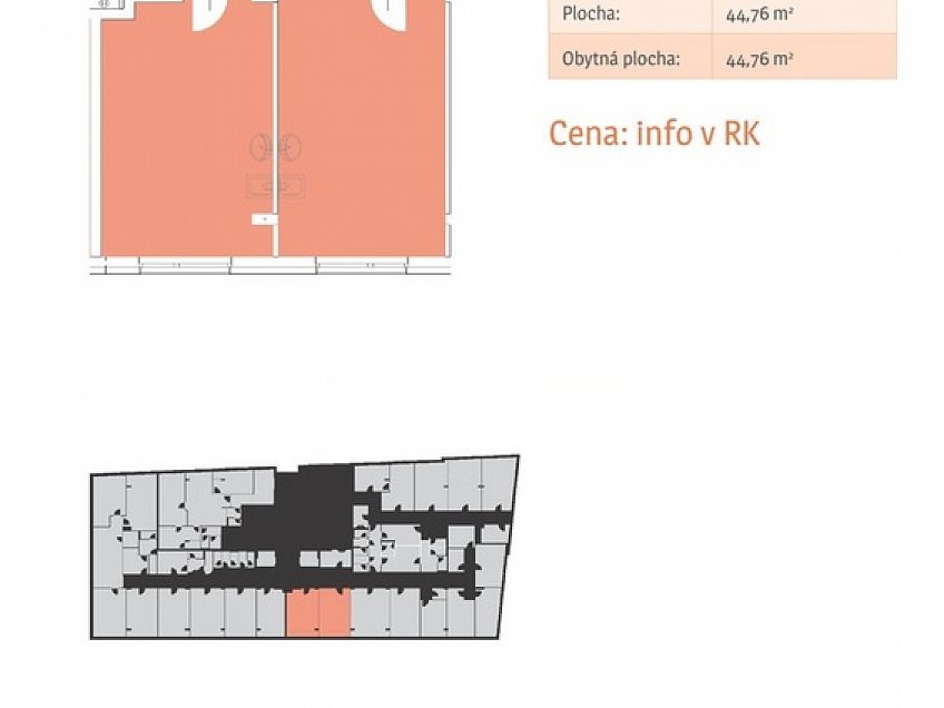 Prodej  kanceláře 45 m^2 Wolkerova 1, Olomouc - Nová Ulice 