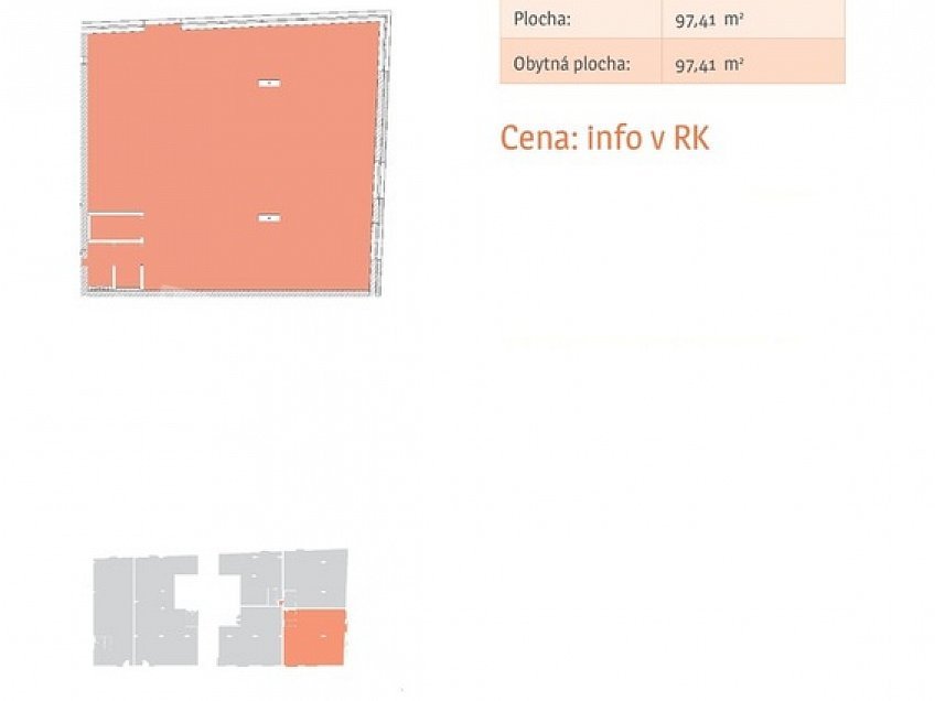 Prodej  obchodních prostor 98 m^2 Wolkerova 1, Olomouc - Nová Ulice 