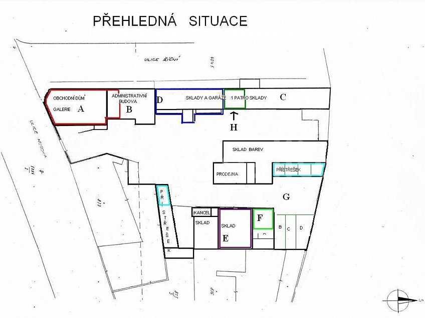 Pronájem  obchodních prostor 500 m^2 Říční 756, Louny 44001