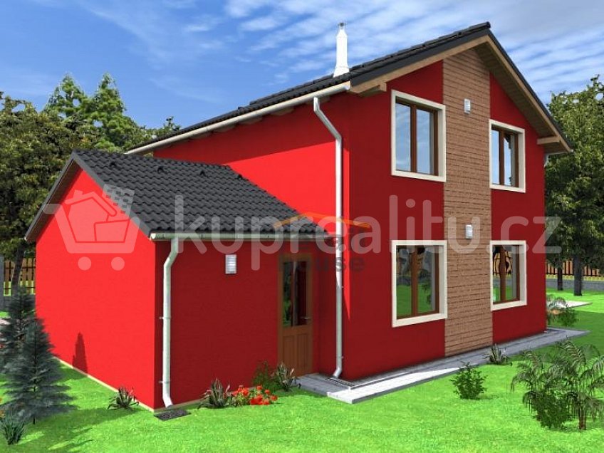 Prodej  projektu  domu na klíč 106 m^2 Milevsko 