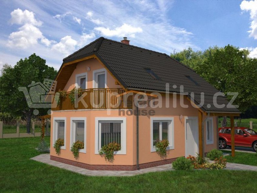 Prodej  projektu  rodinného domu 106 m^2 Dolní Beřkovice 