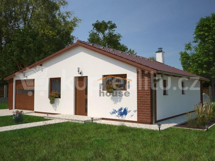 Prodej  projektu  bungalovu 77 m^2 Vrhaveč 