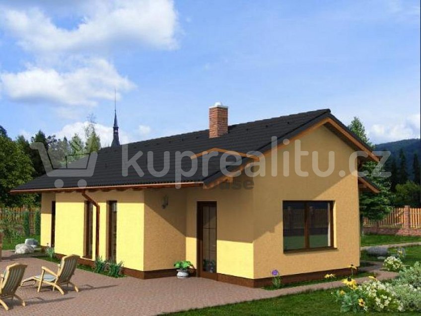 Prodej  projektu  bungalovu 73 m^2 Hrusice 