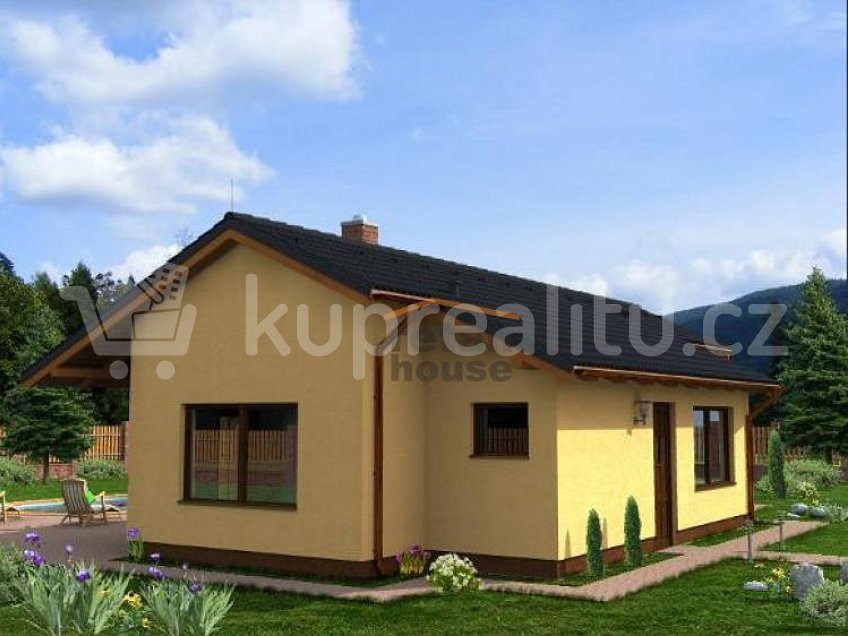 Prodej  projektu  bungalovu 73 m^2 Hrusice 