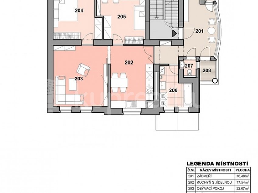 Prodej bytu 3+1 106 m^2 Na chmelnici 1, Olomouc - Nová Ulice 