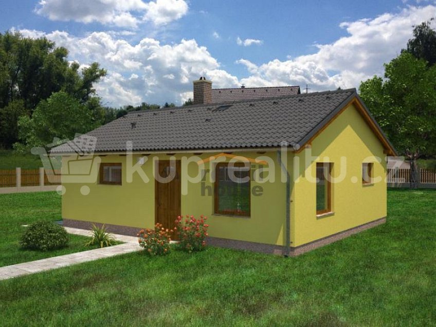 Prodej  projektu  bungalovu 53 m^2 Dětmarovice 