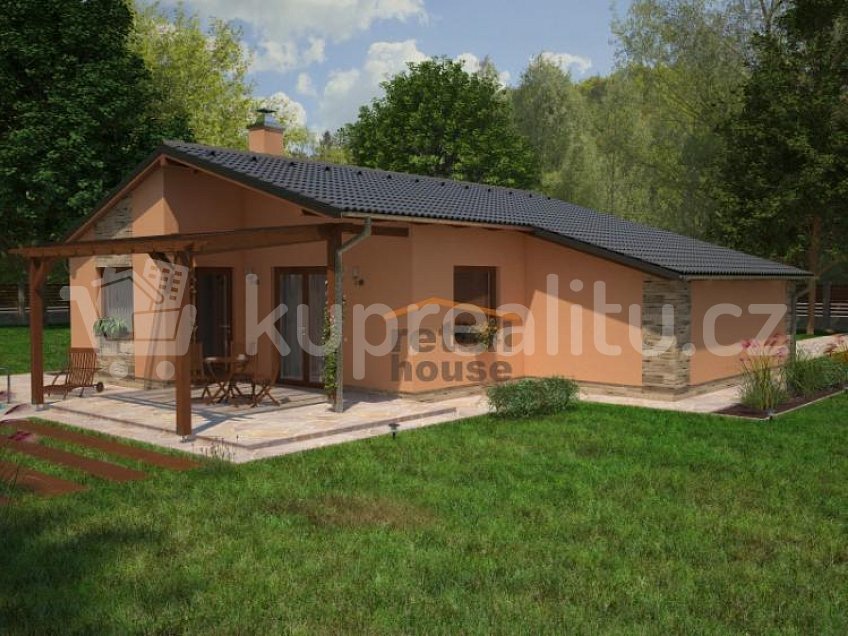 Prodej  projektu  bungalovu 85 m^2 Svatý Mikuláš 