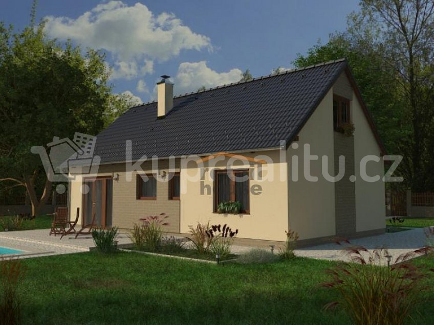 Prodej  projektu  domu na klíč 110 m^2 Kamenný Újezd u Rokycan 