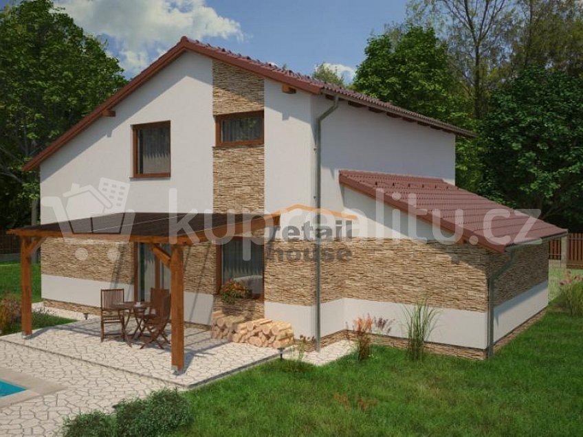 Prodej  projektu  domu na klíč 134 m^2 Nížkovice 