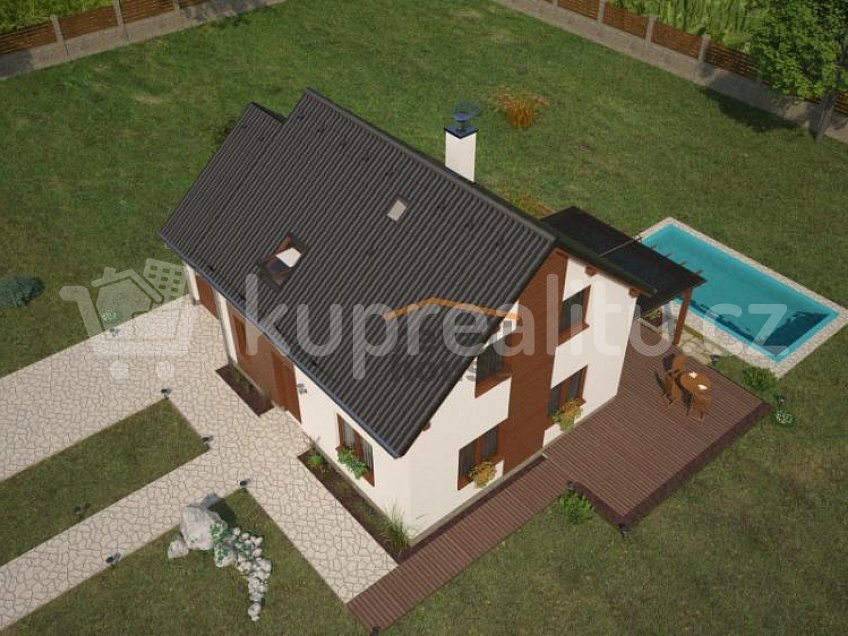 Prodej  projektu  domu na klíč 105 m^2 Václavov u Bruntálu 
