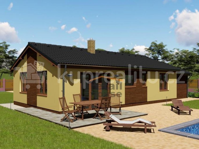 Prodej  projektu  bungalovu 85 m^2 Netřebice 