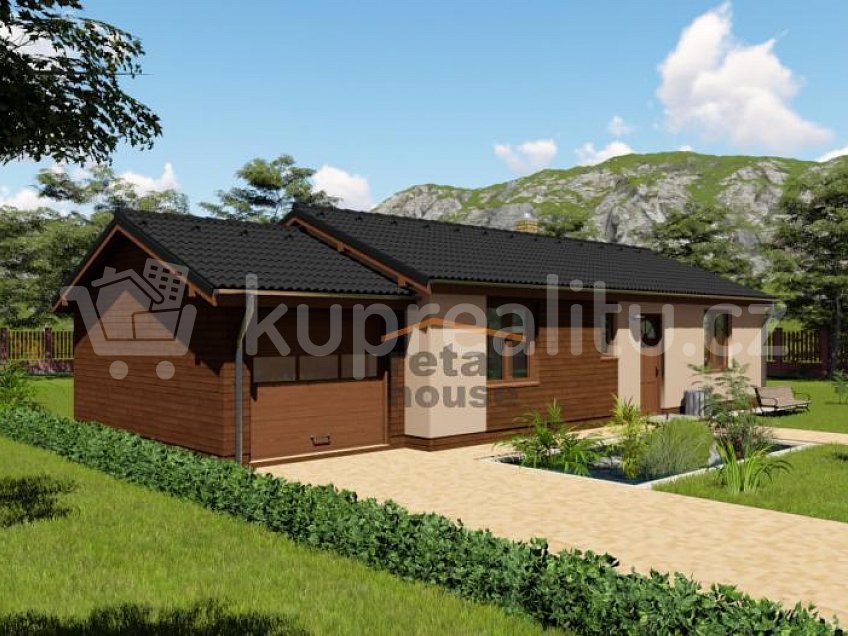 Prodej  projektu  bungalovu 85 m^2 Netřebice 