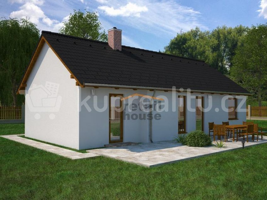 Prodej  projektu  bungalovu 70 m^2 Chýnov 