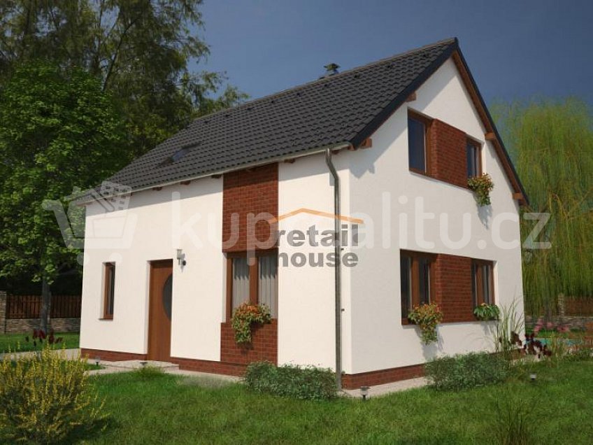Prodej  projektu  domu na klíč 97 m^2 Plzeň Lhota 