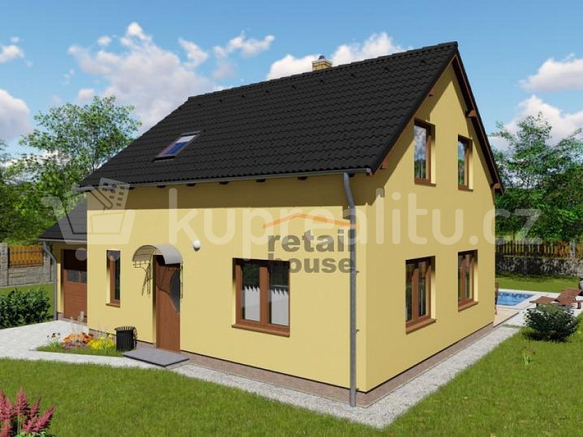 Prodej  projektu  domu na klíč 113 m^2 Štěpánov 