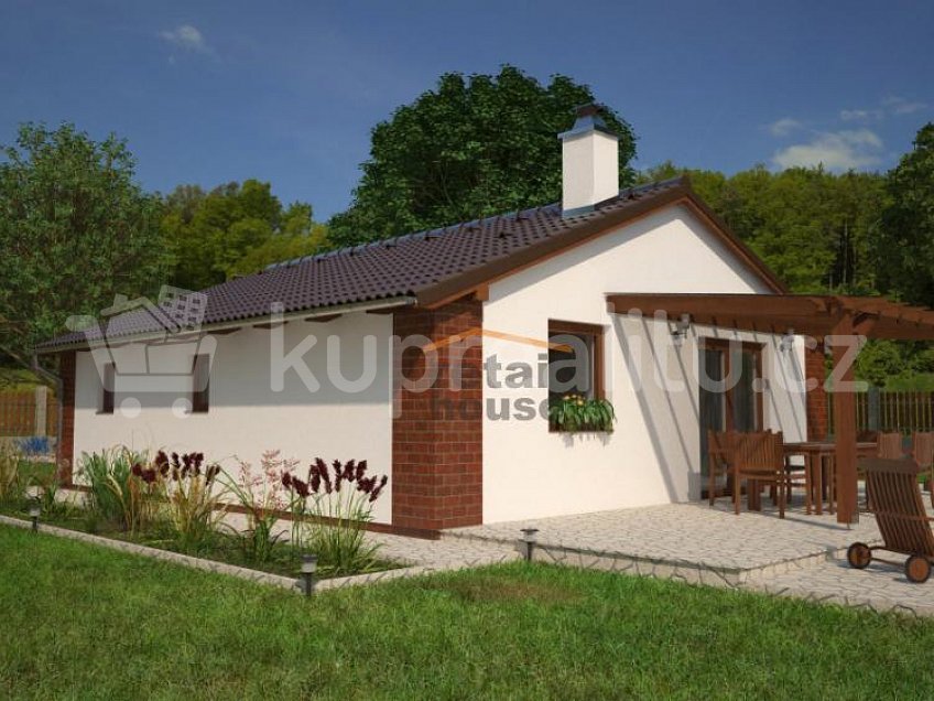 Prodej  projektu  bungalovu 60 m^2 Málkov 