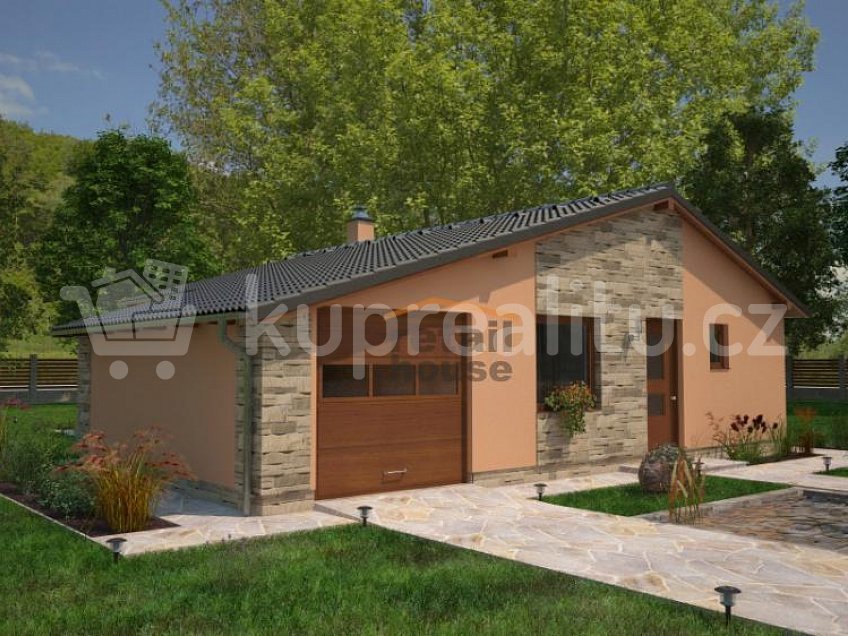 Prodej  projektu  bungalovu 85 m^2 Mikulovice 