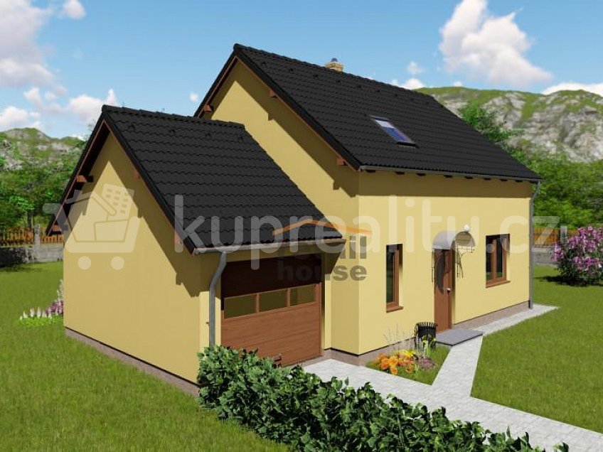 Prodej  projektu  domu na klíč 113 m^2 Vysočina 