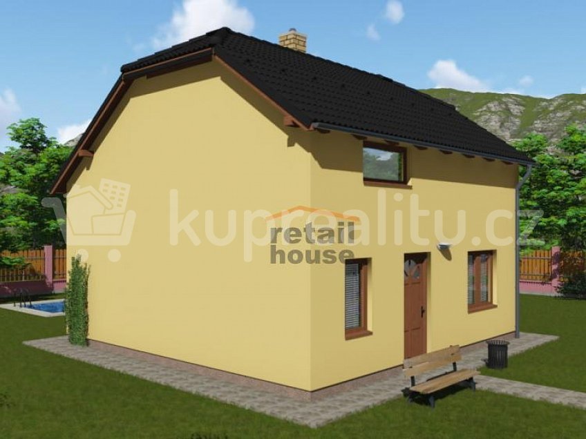 Prodej  projektu  domu na klíč 96 m^2 Popovice u Jičína 